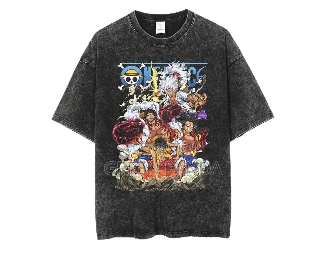 Anime Acid Wash T-Shirt