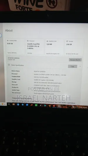 Laptop Dell Latitude 7280 8GB Intel Core i5 SSD 256GB