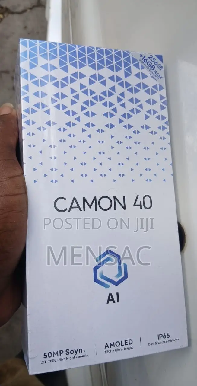 New Tecno Camon 40 256 GB Black