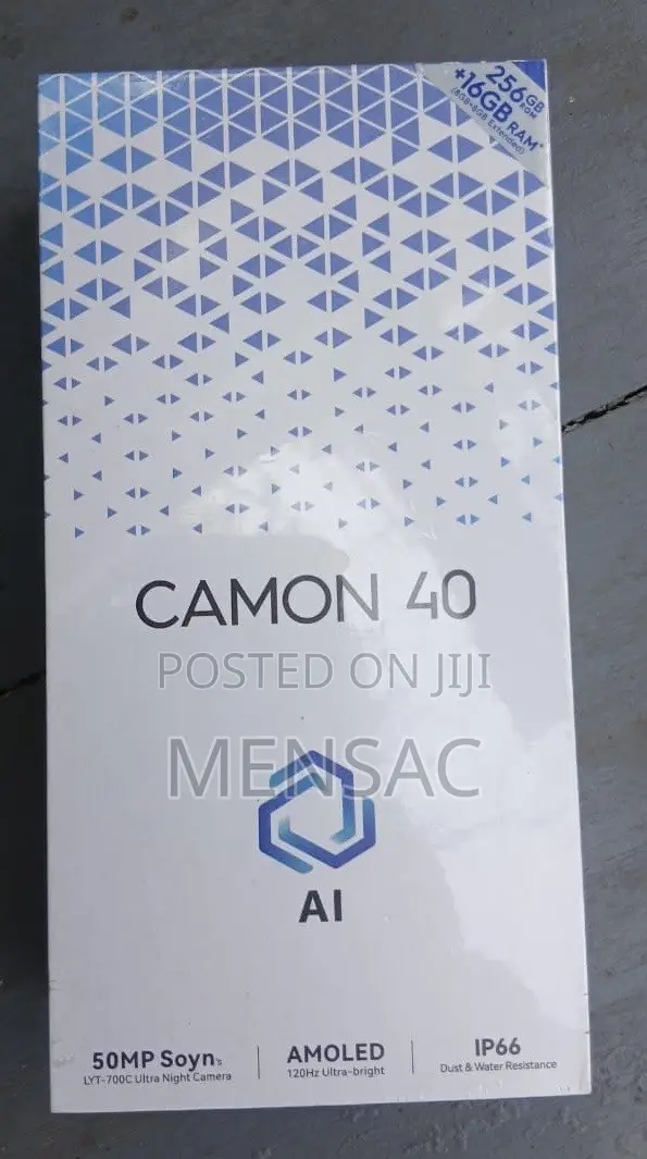 New Tecno Camon 40 256 GB Black