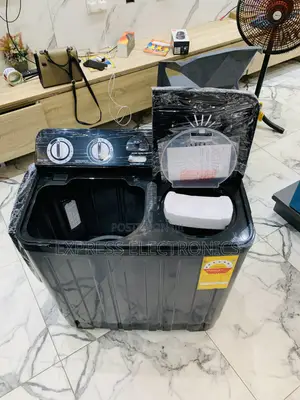 Wash and Spin 7kg Black Nasco WM Semi Automatic