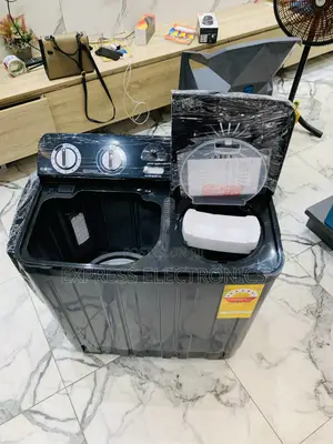 Wash and Spin 7kg Black Nasco WM Semi Automatic