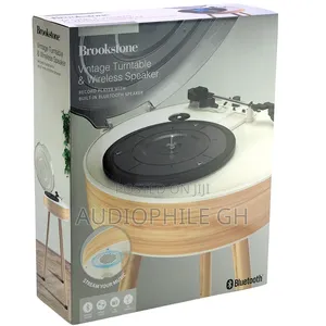 Brookstone Vintage Turntable and Wireless Speaker