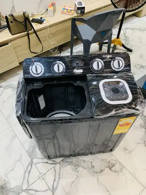 Call for the New Nasco WM Black 7kg Topload Twintub Semi Automatic