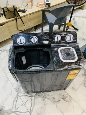 Call for the New Nasco WM Black 7kg Topload Twintub Semi Automatic
