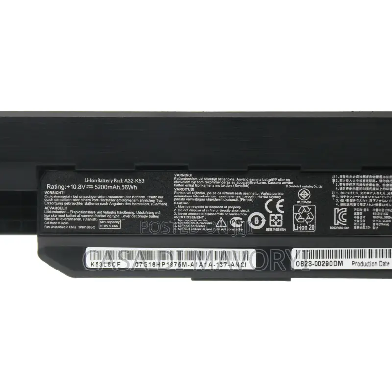 A32- Battery ASUS K43e K43j K43s K43sv K53e K53f K53j K53s