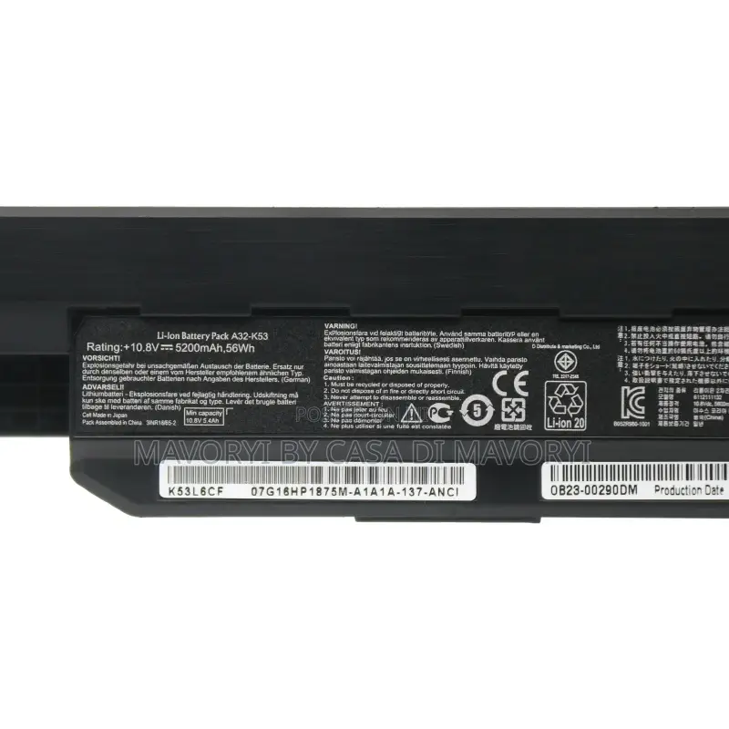 A32- Battery ASUS K43e K43j K43s K43sv K53e K53f K53j K53s
