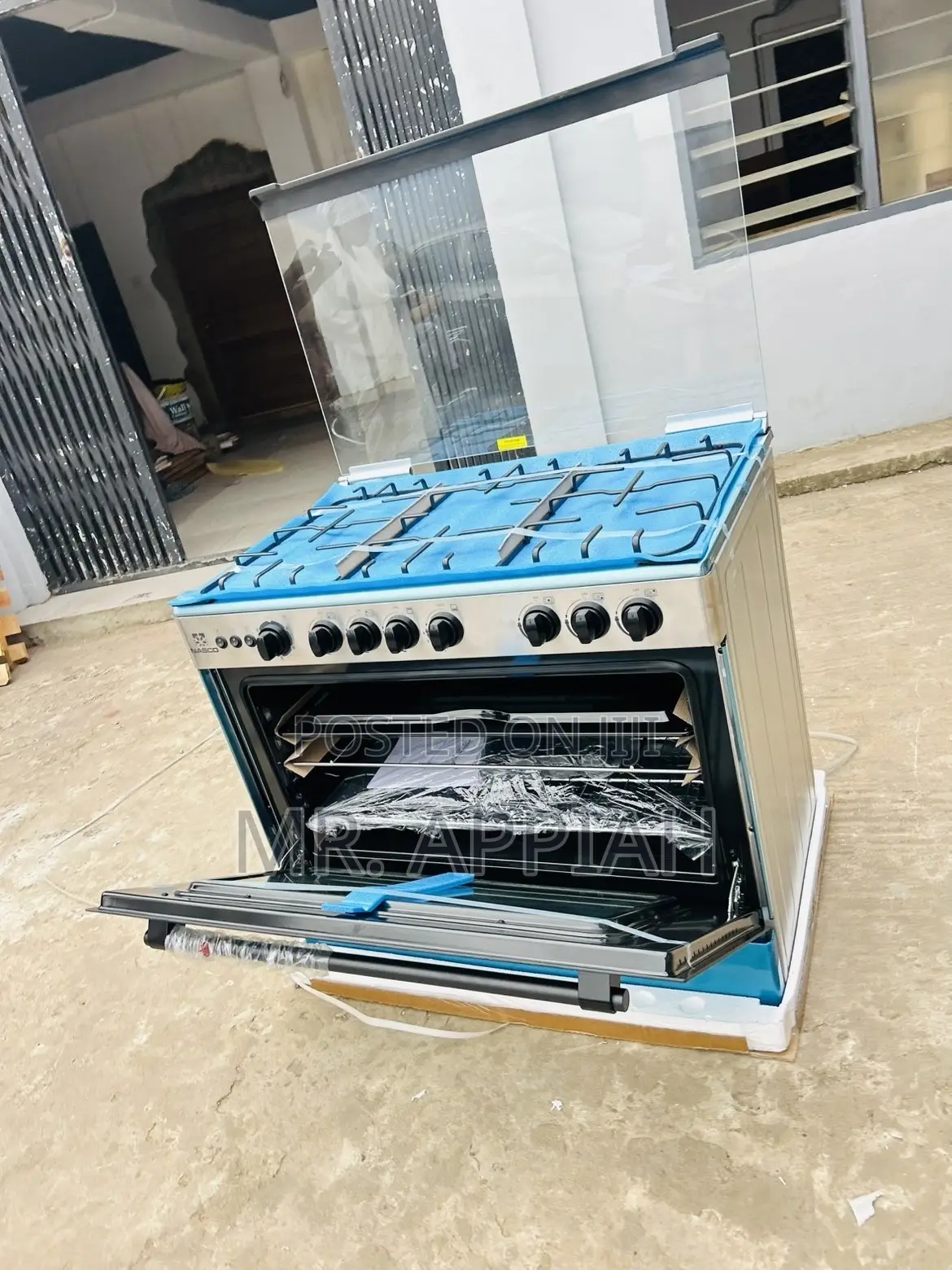 Shop Nasco 5 Gas Burner With Oven Grill(Gray) 
