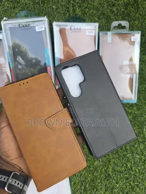Samsung Galaxy Leather Flip Case for S22/S23/S24/S25 Ultra
