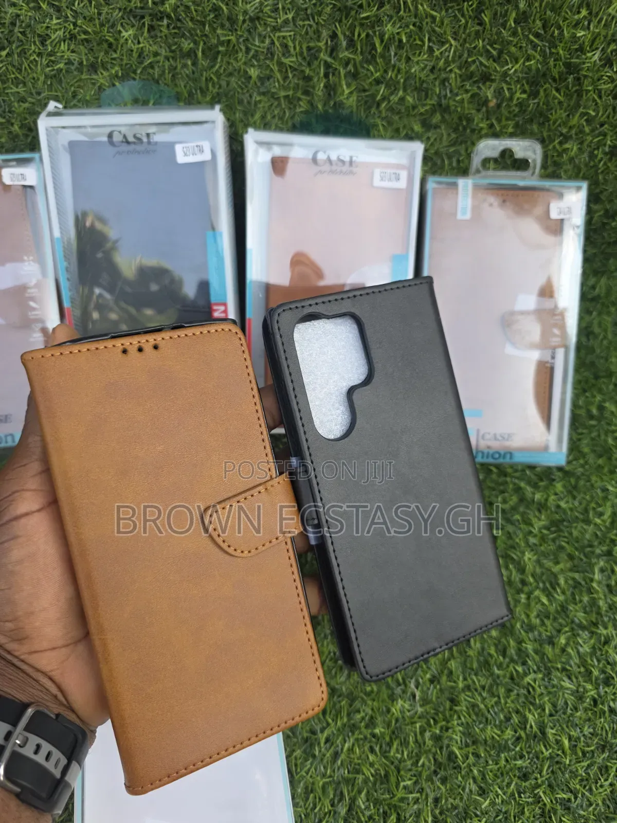 Samsung Galaxy Leather Flip Case for S22/S23/S24/S25 Ultra