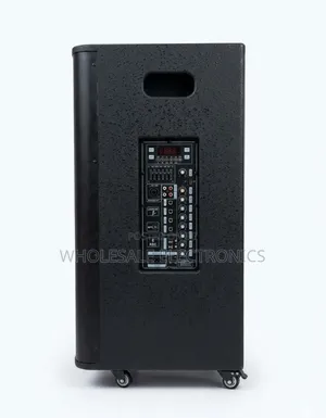 HE Rechargeable Trolley Speaker With Two Wireless Microphones