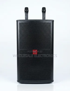 HE Rechargeable Trolley Speaker With Two Wireless Microphones