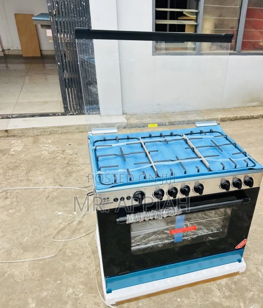 Shop Durable Nasco 5 Gas Burner With Glass Lid(Gray).