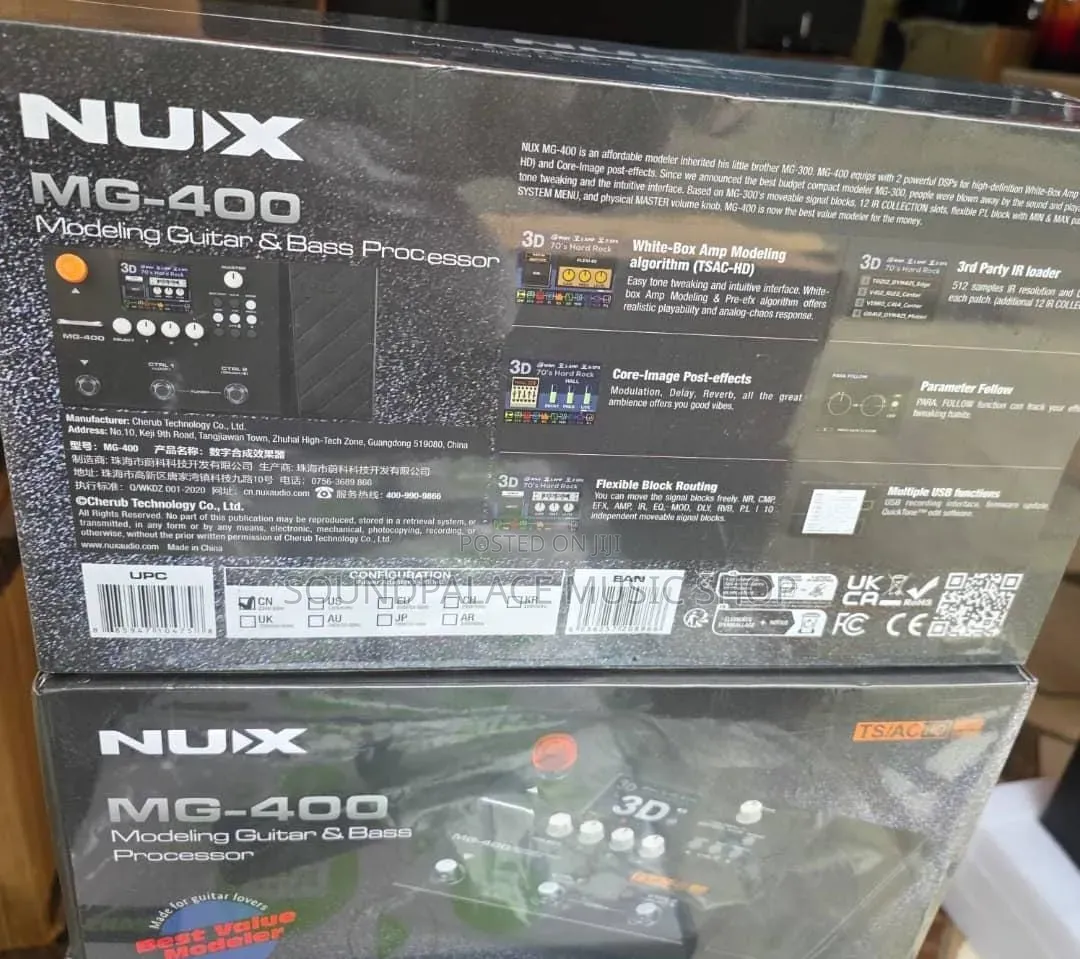 NUX MG-400 Is a Dual-DSP Modeling Guitar, Bass Acoustic Effect Pedal