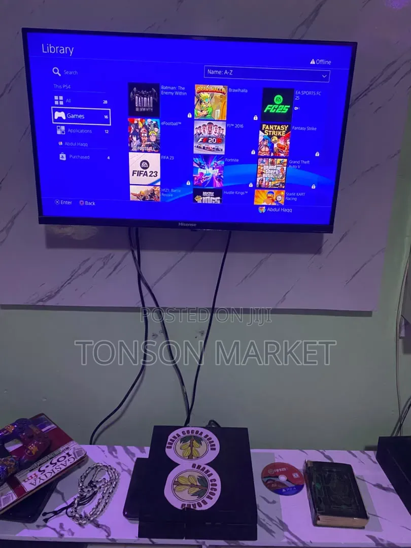 PS4 With 3 Controllers 12 Games