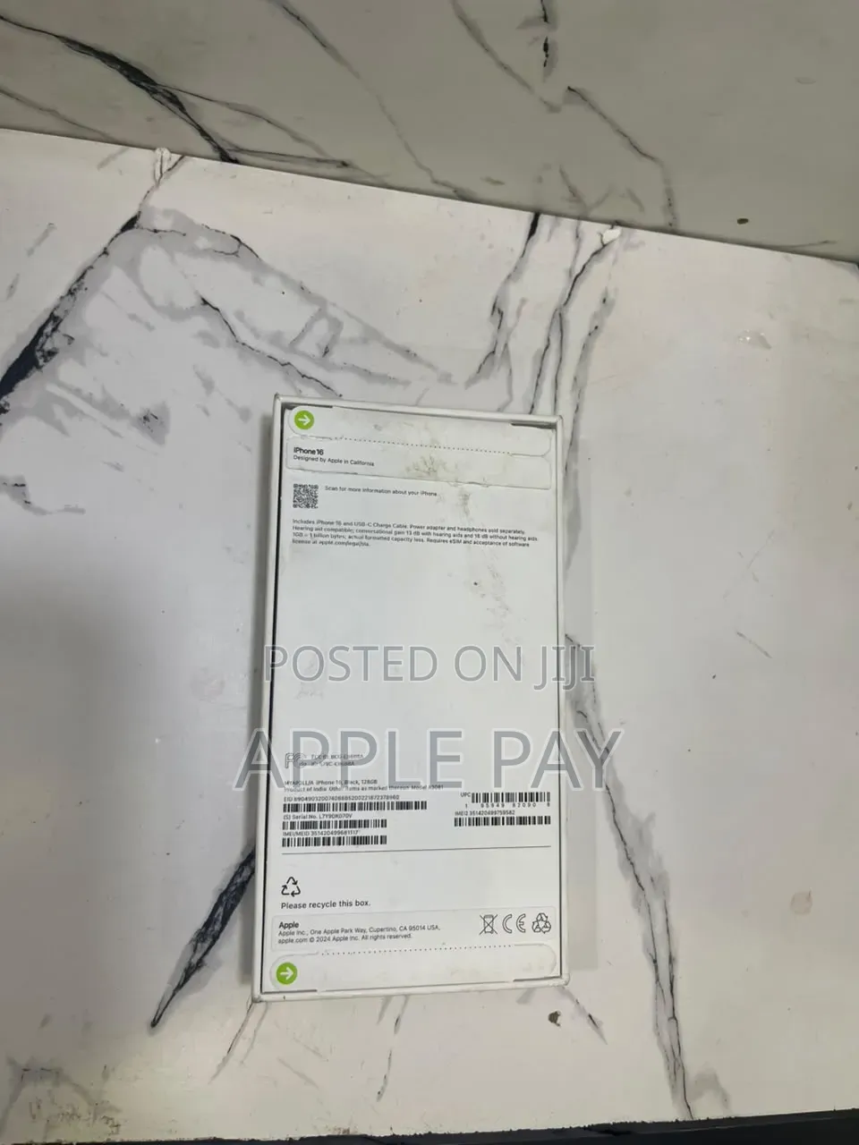 New Apple iPhone 16 128 GB Black