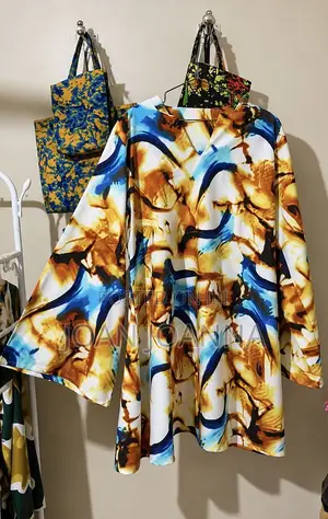 A-Line Dress With Bell Sleeve