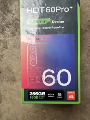 New Infinix Hot 60 Pro+ 256 GB Black