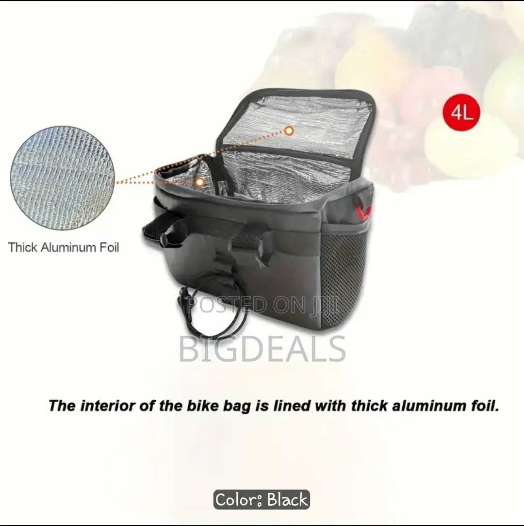 Insulated Thermal Bag| Nice High Quality Bag| for Delivery Bikes