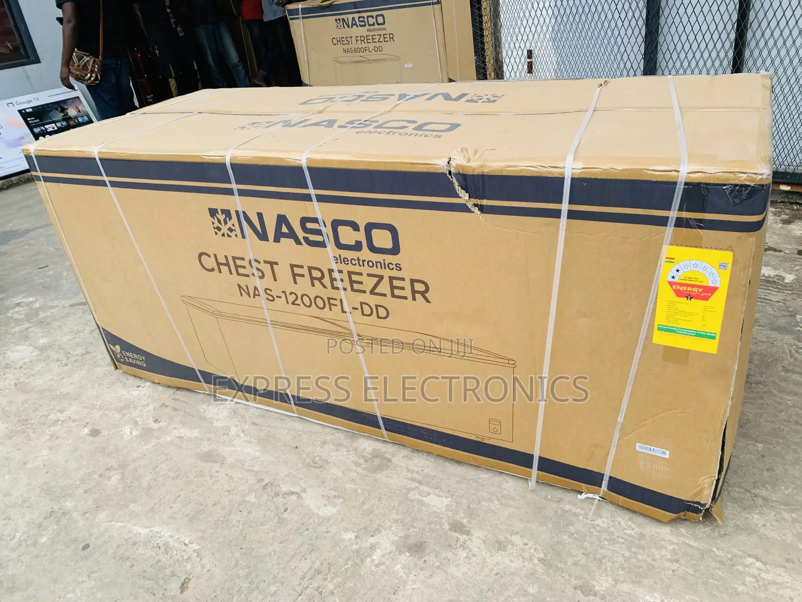 Call  Nasco NAS-1200FL-DD 800Litre Double Door Chest Freezer