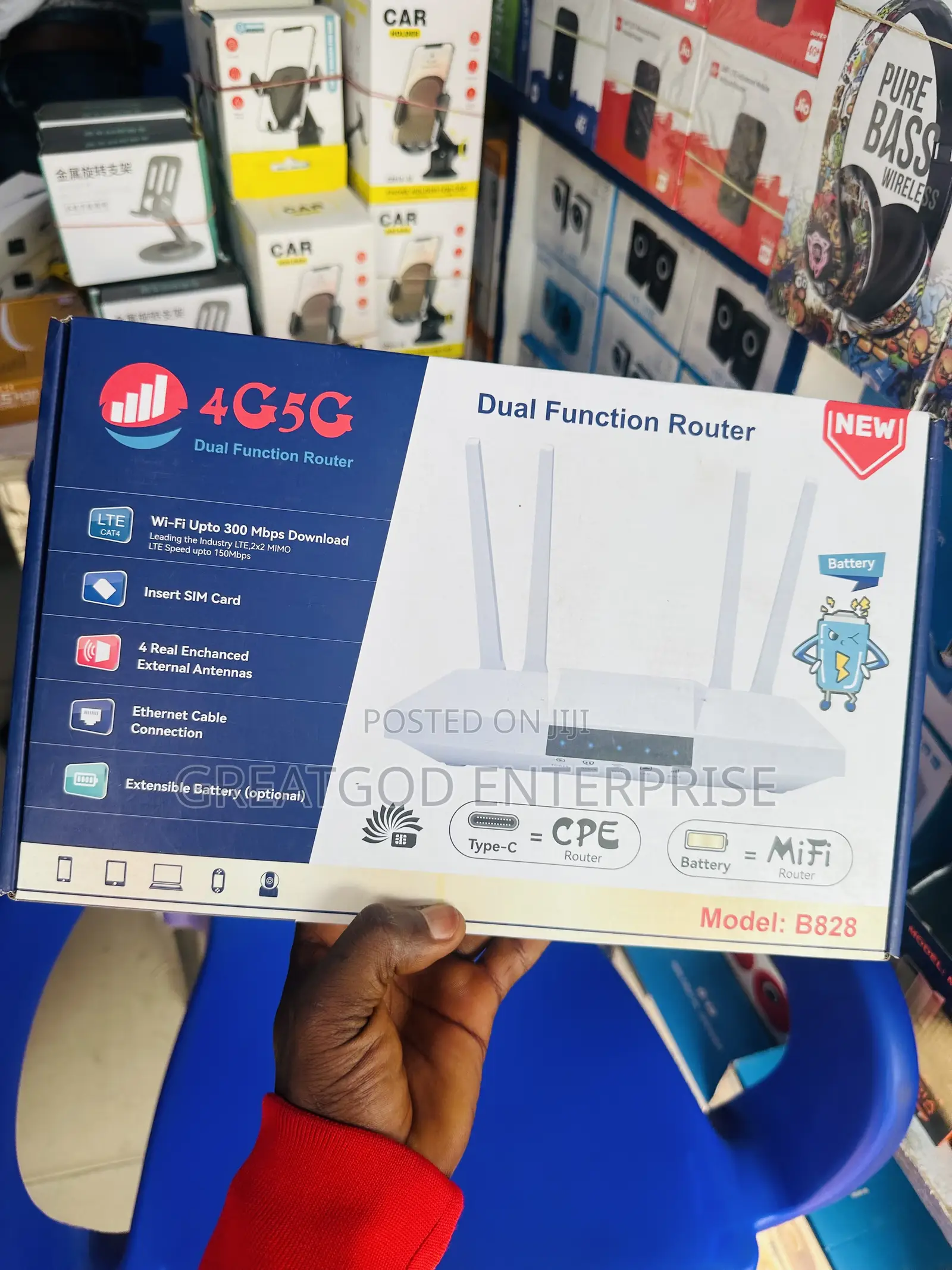 Model B828 4g/5g Dual Function Wireless Router