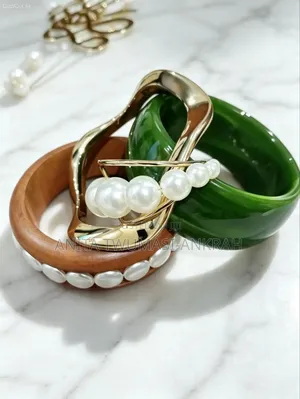 Stacked Bangle and Statement Earrings Set