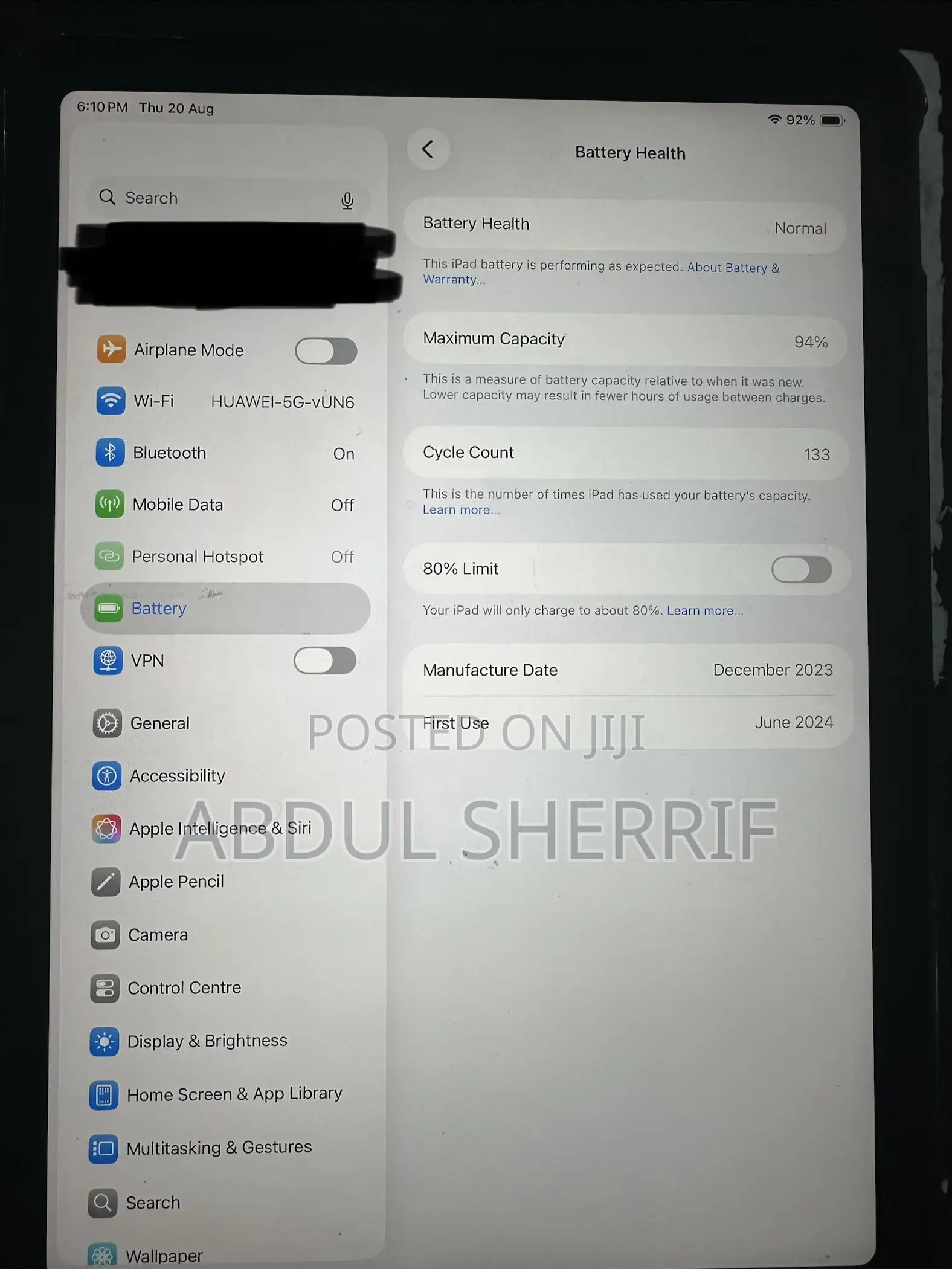 Apple iPad Air 11 (2024) 256 GB Gray