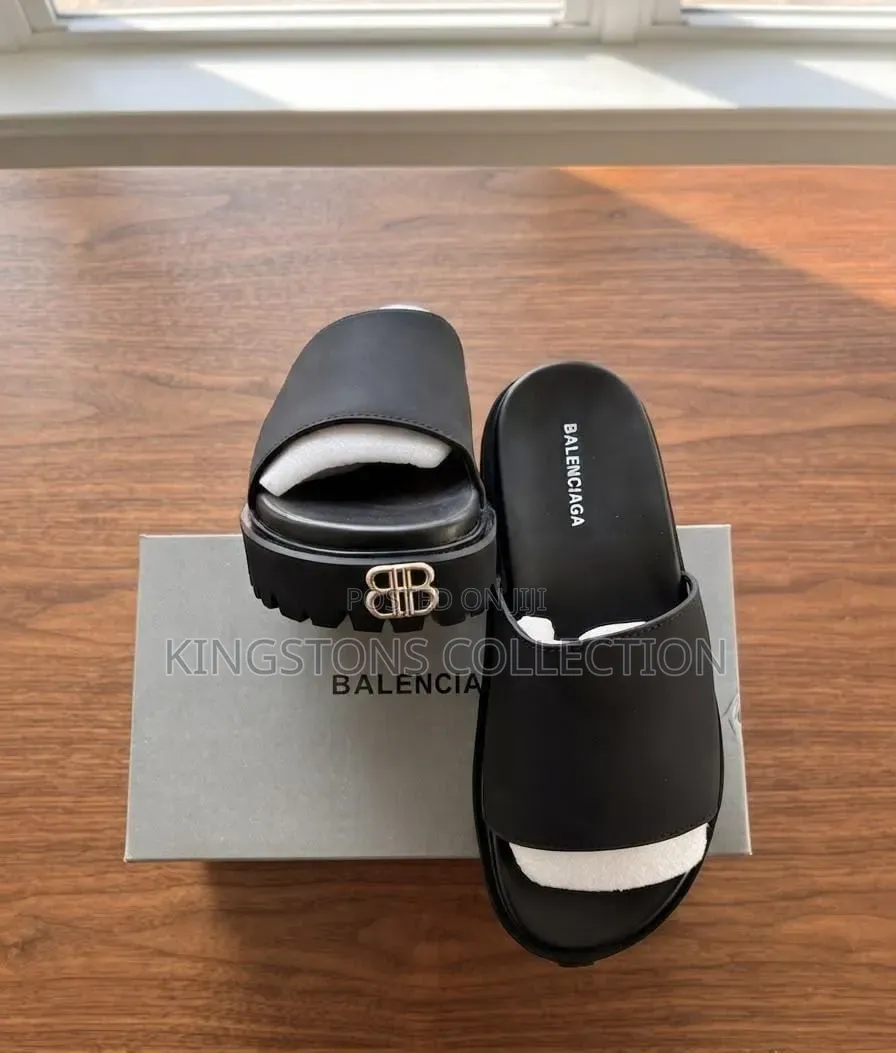 Balenciaga Chunky Platform Slide Sandals