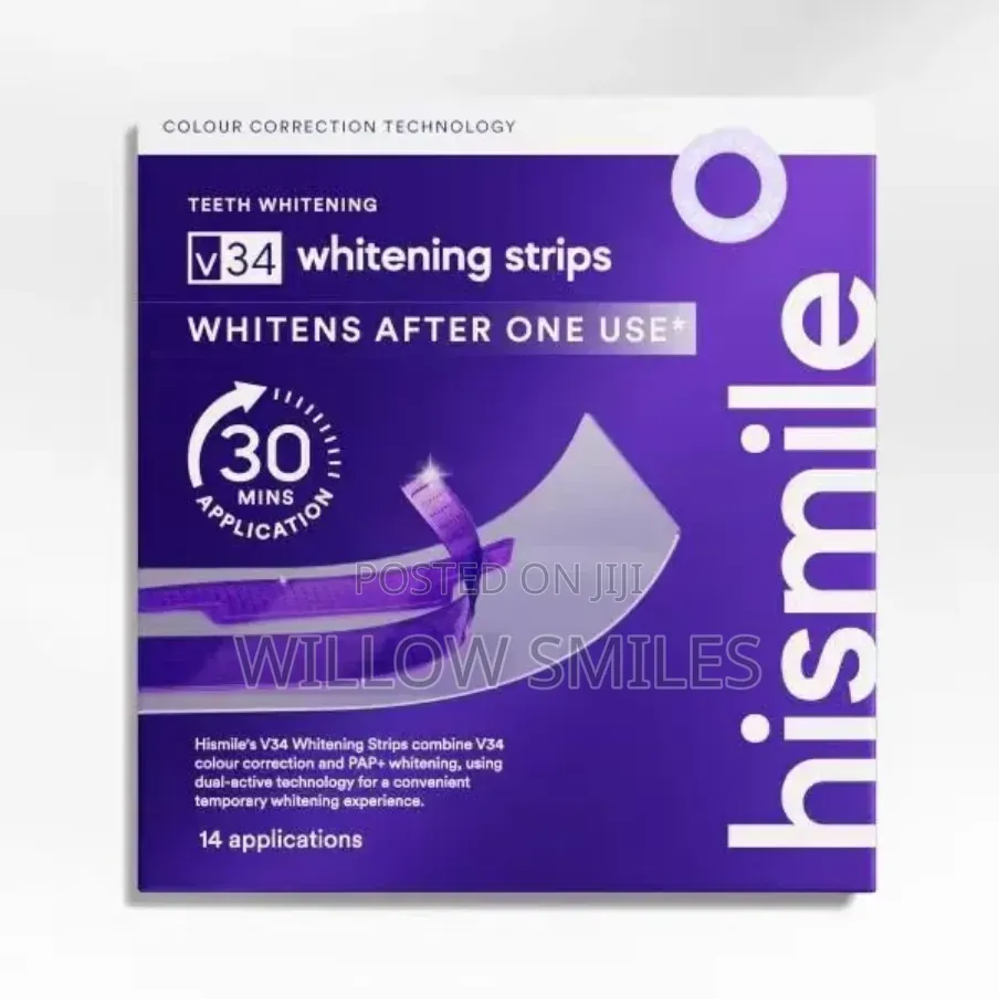 Hismile V34 Purple Teeth Whitening Stripes 14pcs/Box