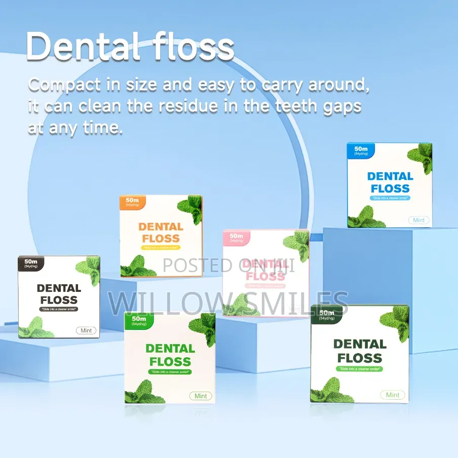 Dental Floss String Infused With Mint