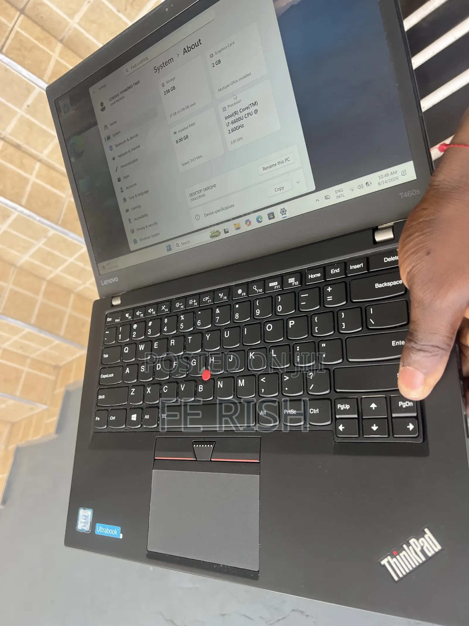 Laptop Lenovo ThinkPad T460s 8GB Intel Core i7 SSD 256GB