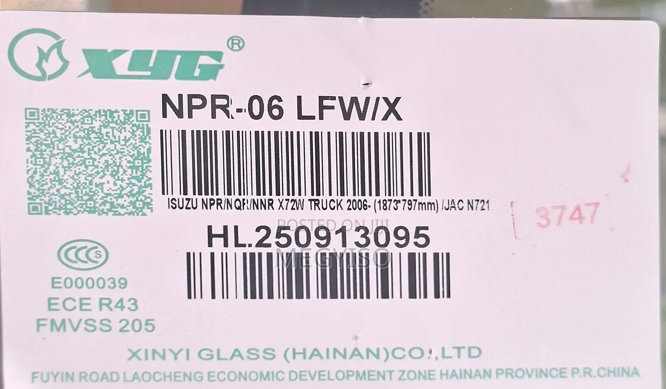 Toyota Rav4 AS50 SUV 2019-Q Windscreen