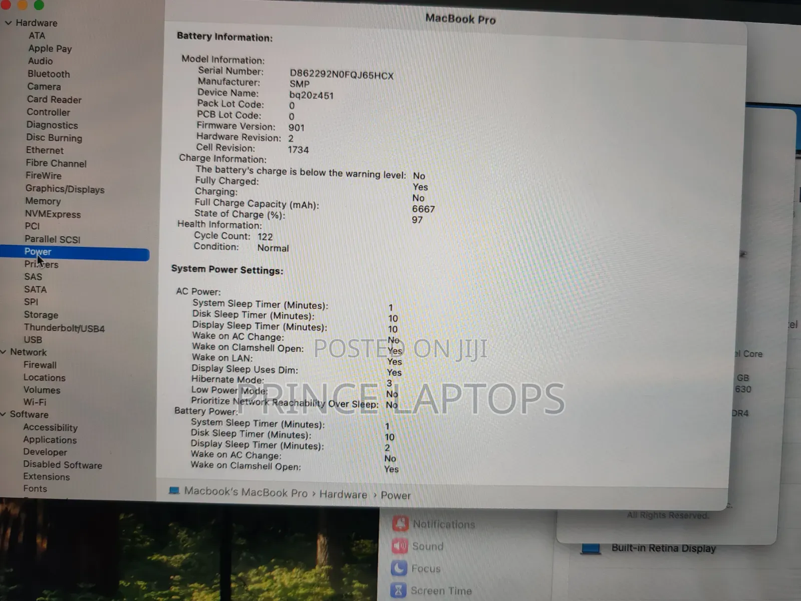 Laptop Apple MacBook Pro 2018 16GB Intel Core i7 SSD 512GB