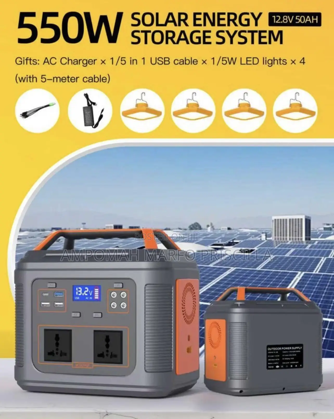 Portable Power Storage/Silent Generator 550w
