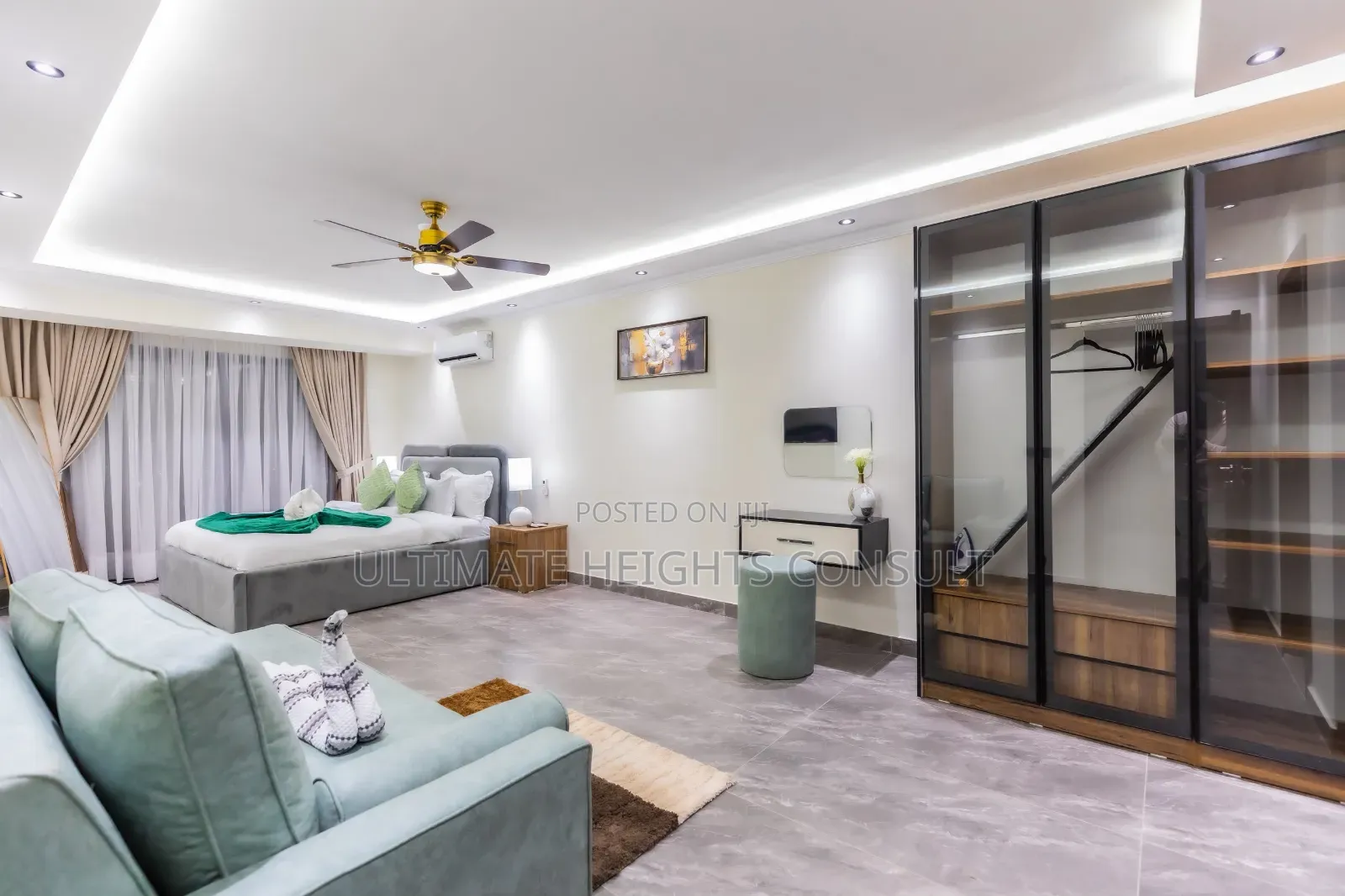 Furnished 1bdrm Apartment in Labone, Coffee Shop Area for rent