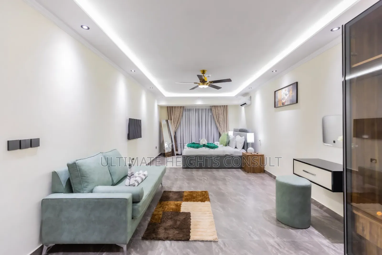 Furnished 1bdrm Apartment in Labone, Coffee Shop Area for rent
