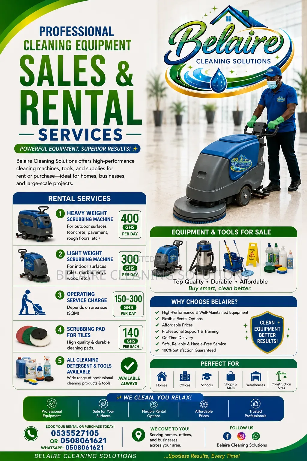 Floor Scrubber for Rent