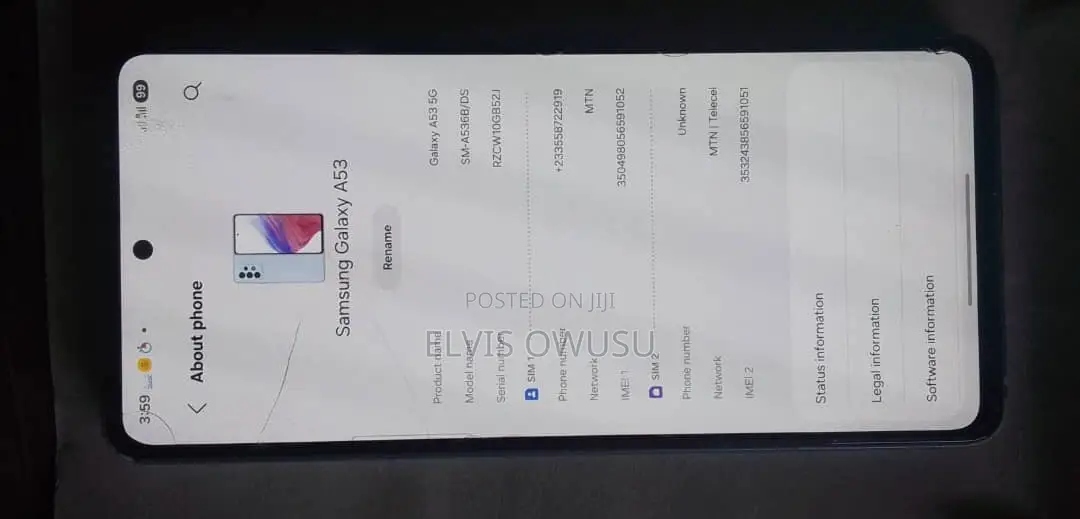 Samsung Galaxy A53 5G 128 GB Blue