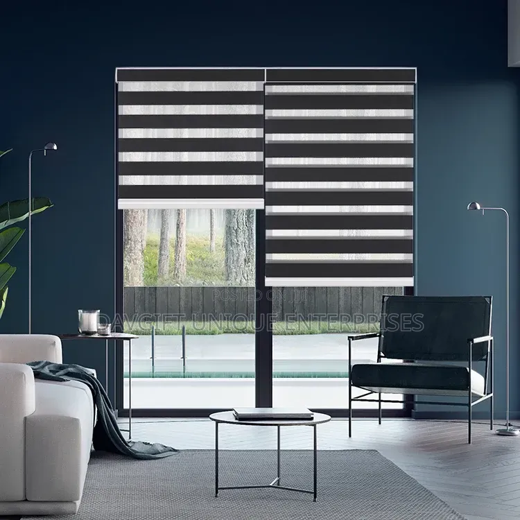 7ft Black Window Blind