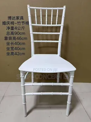 White Chivalry Rental Chair