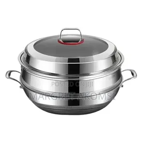 Stainless Steel Wok With Cover