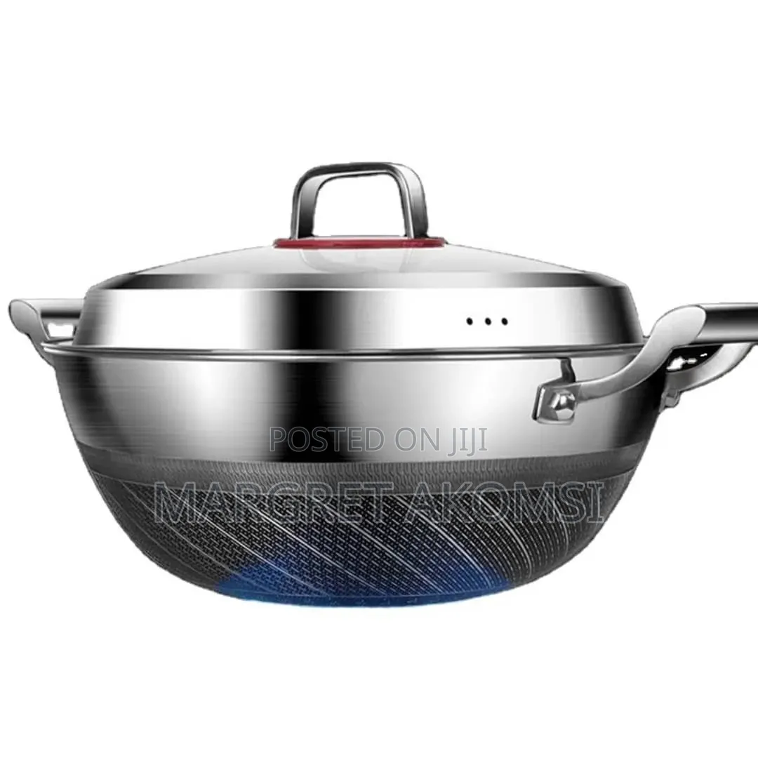 Stainless Steel Wok With Cover