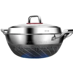 Stainless Steel Wok With Cover