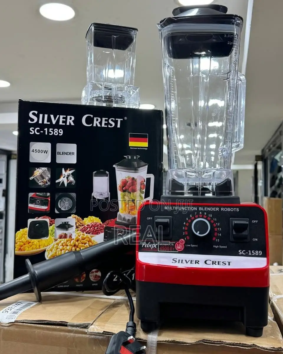 Silver Crest 2L Industrial 8500W Food Crusher Blender With 2 Jar