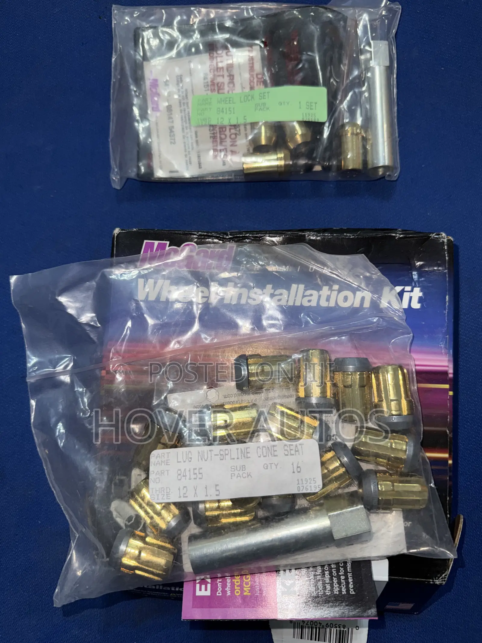 Wheel Installation Kit Gold