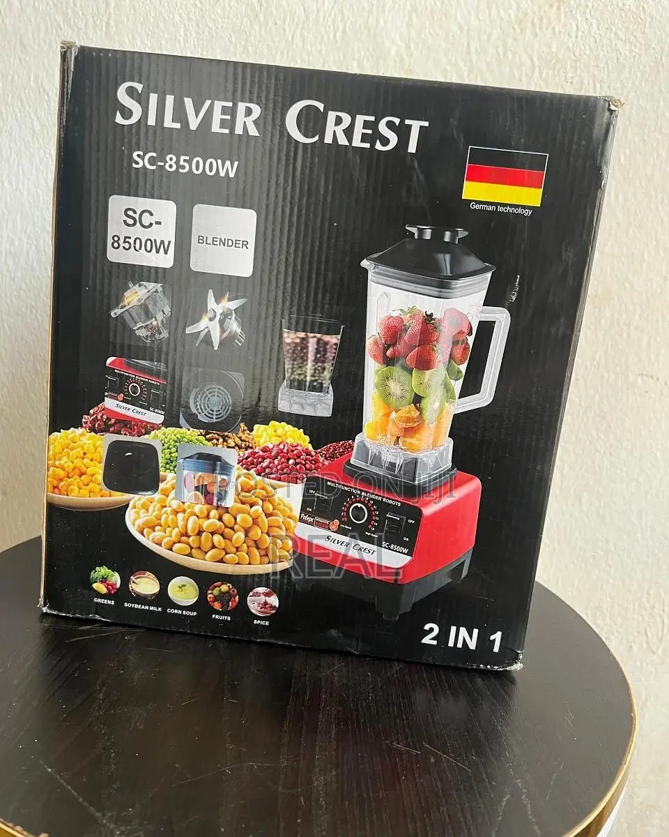 Silver Crest 2L Industrial 8500W Food Crusher Blender With 2 Jar