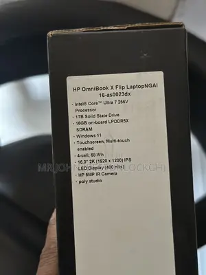 New HP OmniBook X Flip 16" 16GB Intel Core Ultra 7 SSHD (Hybrid) 1T