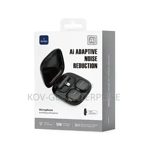 WiWU Wi-Wm006 AI Adaptive Noise Reduction Duo Wireless Microphone