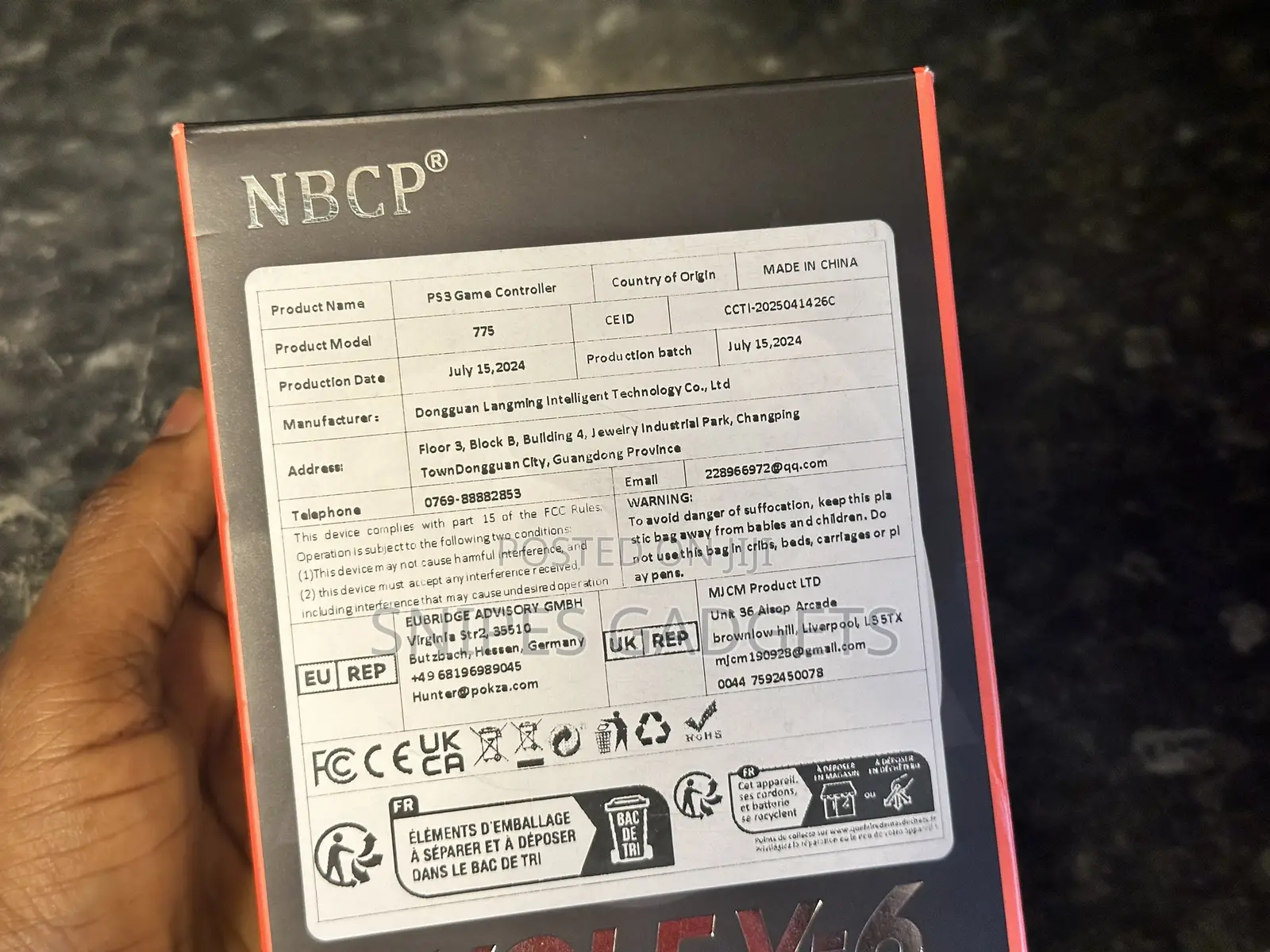 NBCP Wolf-V6 Wireless Ps3 Controller