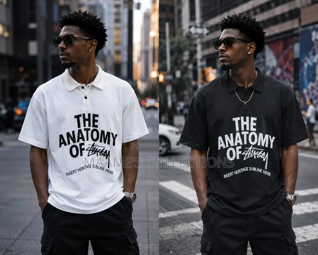 Men’s Branded Graphic Polo Shirts – Trendy Streetwear